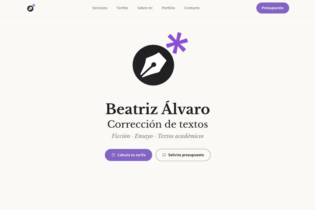Proyecto Beatriz Álvaro · Corrección